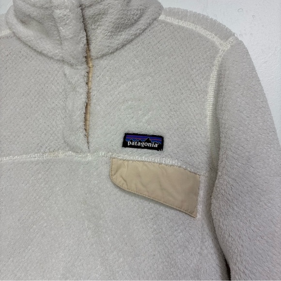 Patagonia Re-Tool Snap T Pullover Sweatshirt Jacket Soft Women's Small Ivory - Picture 2 of 11